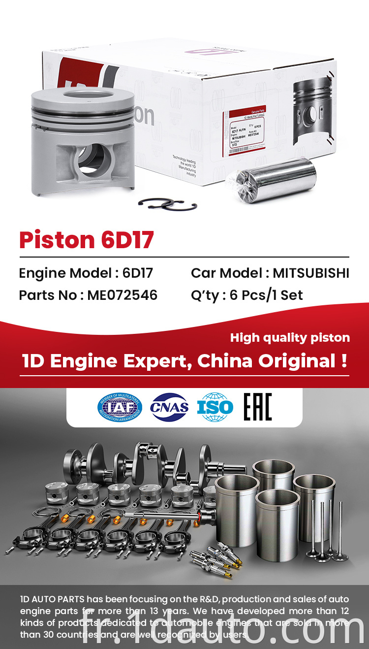 MITSUBISHI 6D17 Engine Piston Set
